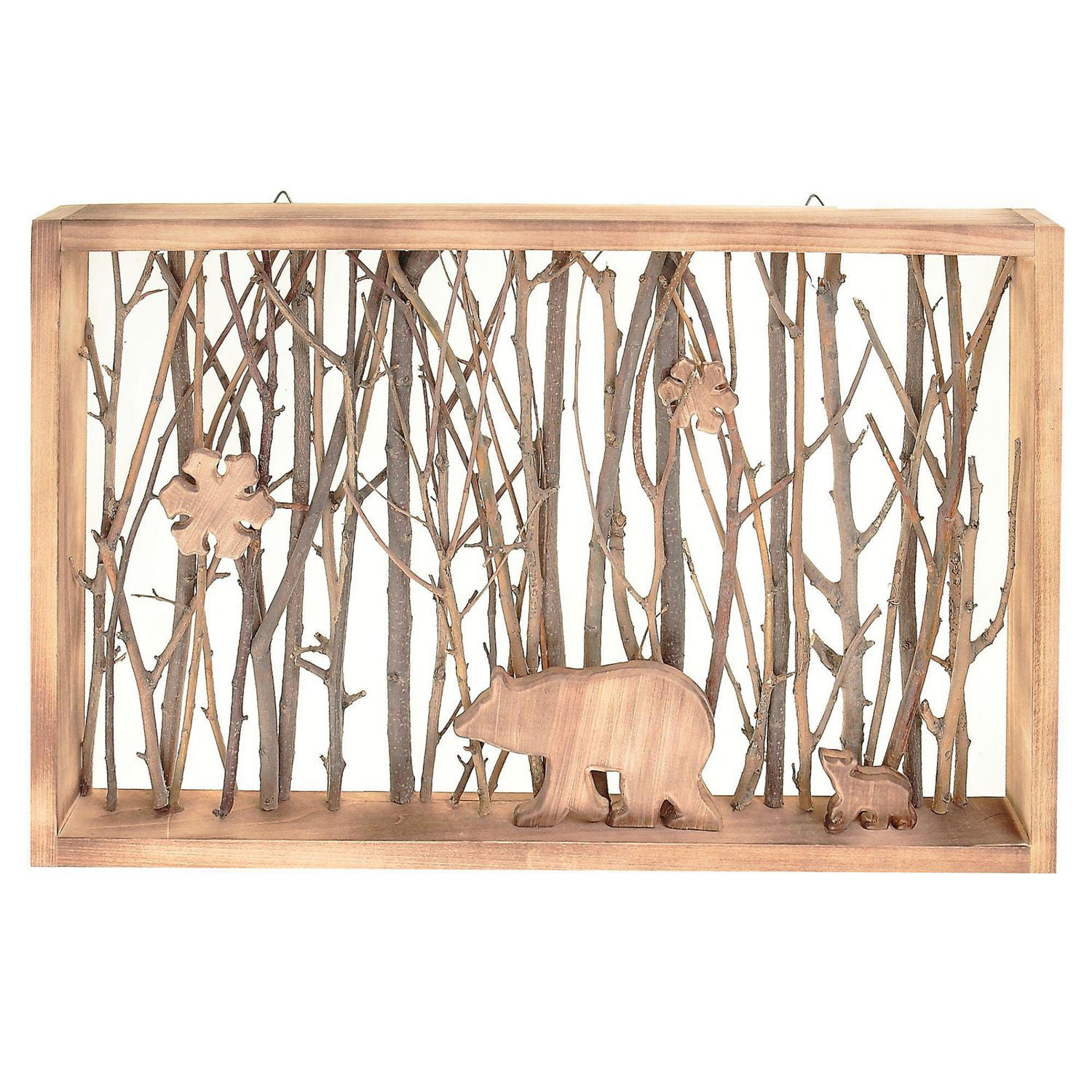 Rect. Forest Twig Wall Decor With Bear Walmart Canada