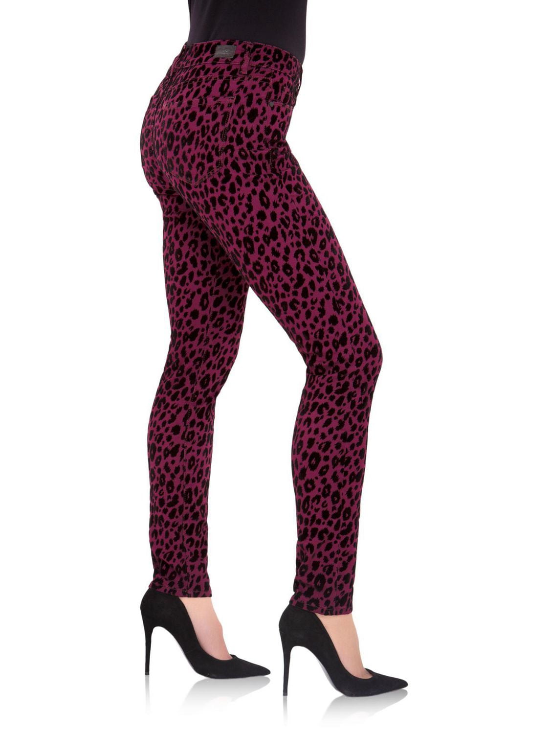 Maillot à taille moyenne pour femme Jordache, imprimé floqué