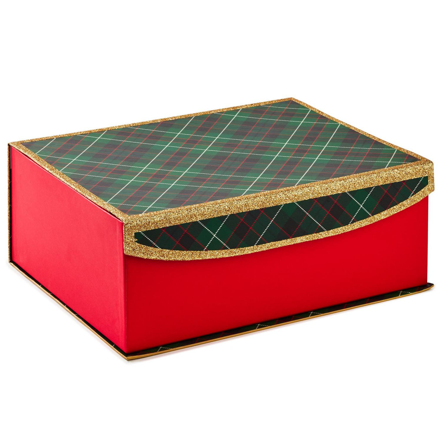 Hallmark 14" Large Holiday Gift Box (Green Plaid) Walmart Canada