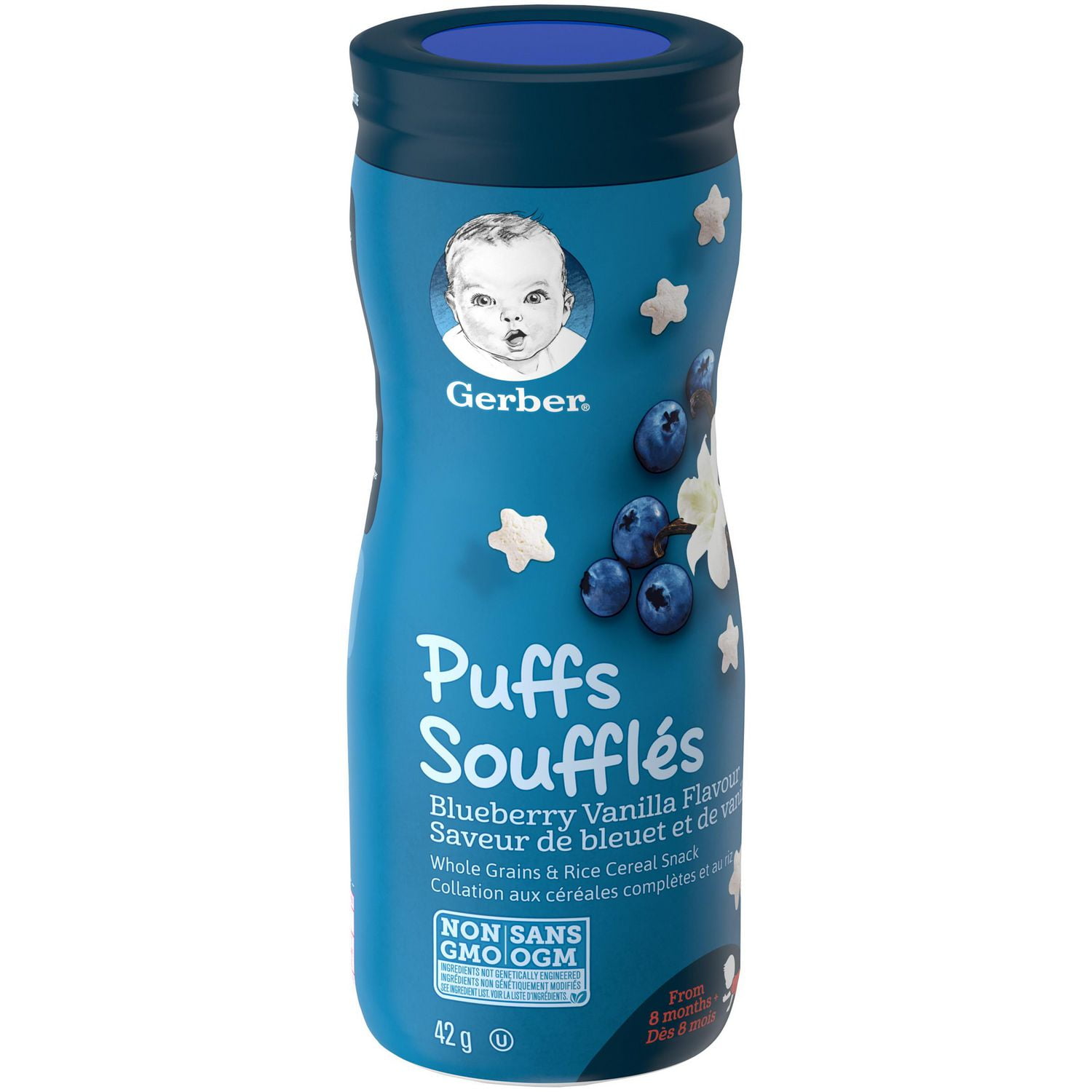 GERBER® PUFFS, Blueberry Vanilla, Baby Snacks, 42 g, 42 GR 