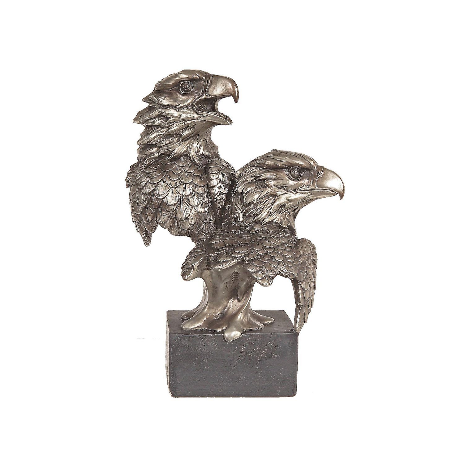 Polyresin Silver Double Eagle Head Figurine | Walmart Canada