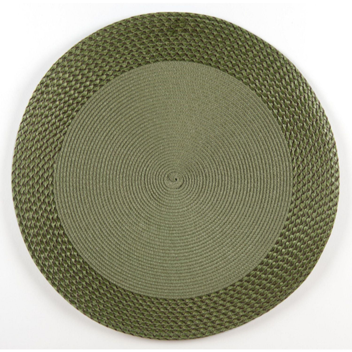 Vinyl Round Placemat With Border (Green)(Set Of 12) Walmart Canada