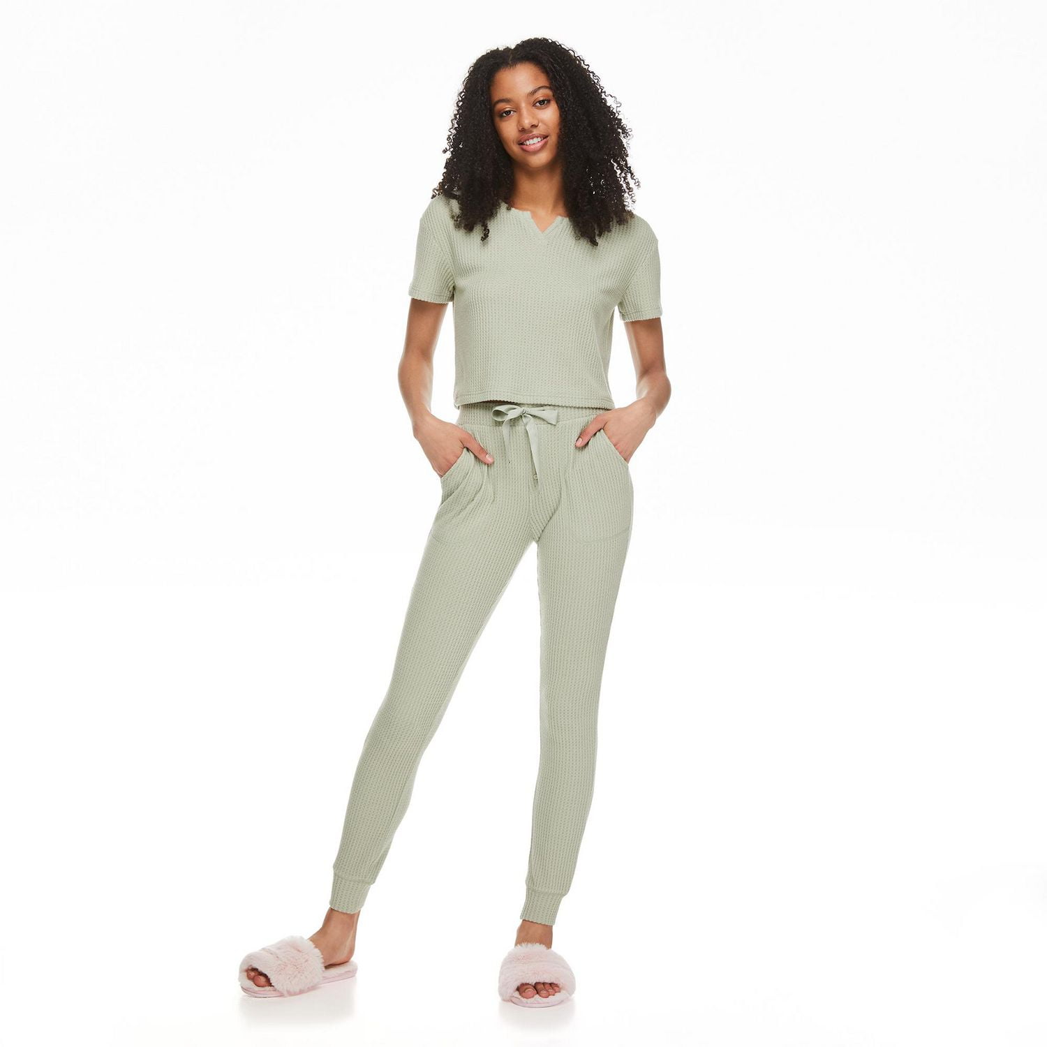 No Boundaries Women's Waffle Jogger