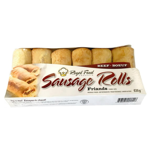 Royal Food Products Beef Sausage Rolls, 6 x 105 g