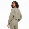 thumbnail image 3 of No Boundaries Women's Cropped Crew Neckline Sweatshirt, 3 of 6