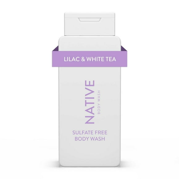 Native – Nettoyant pour le corps lilas et thé blanc sans sulfate, sans parabènes 532 ML