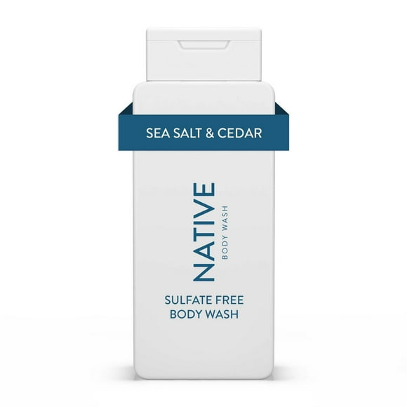Native – Nettoyant pour le corps sel de mer et cèdre sans sulfate 532 ml