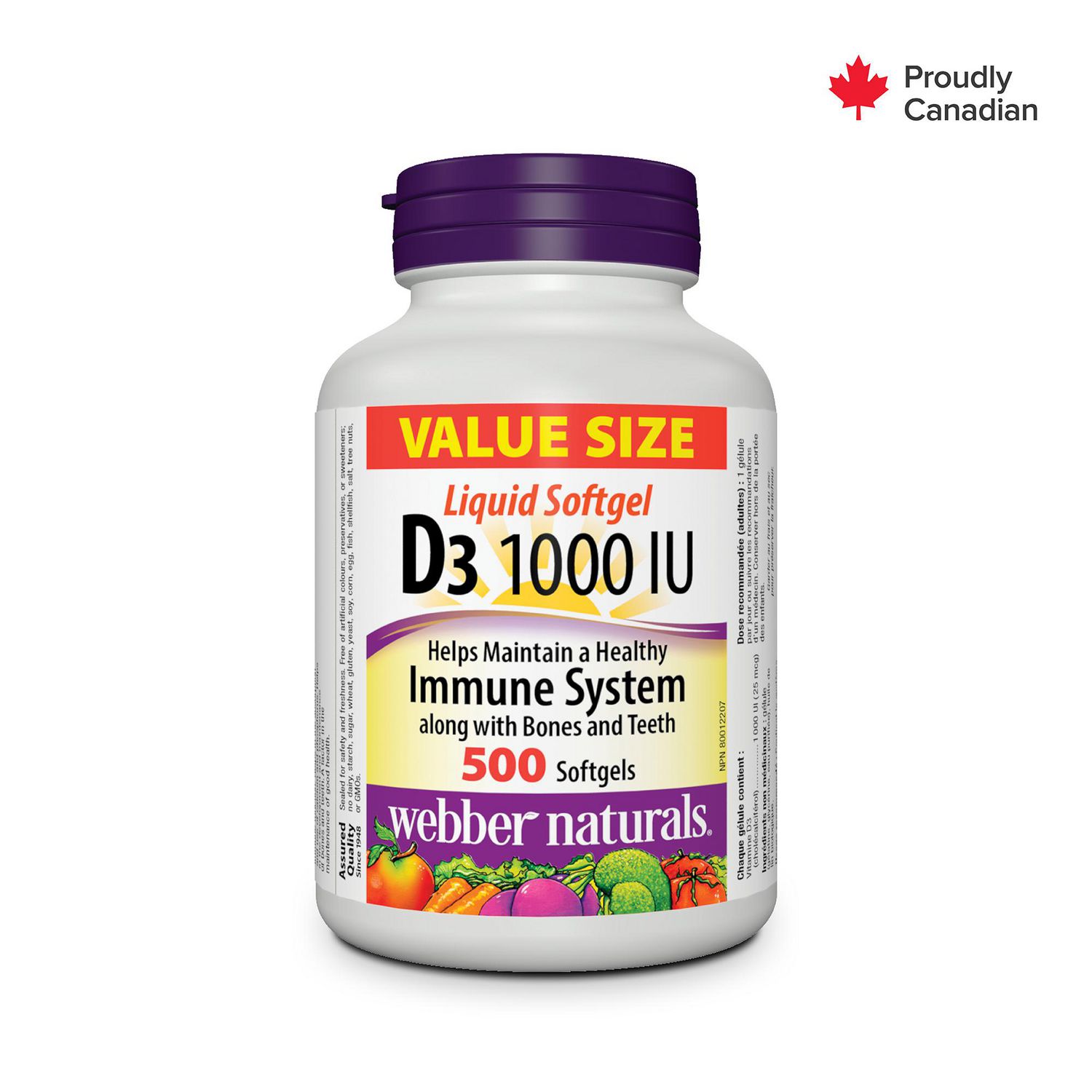 Webber Naturals Vitamin D3 1000 IU
