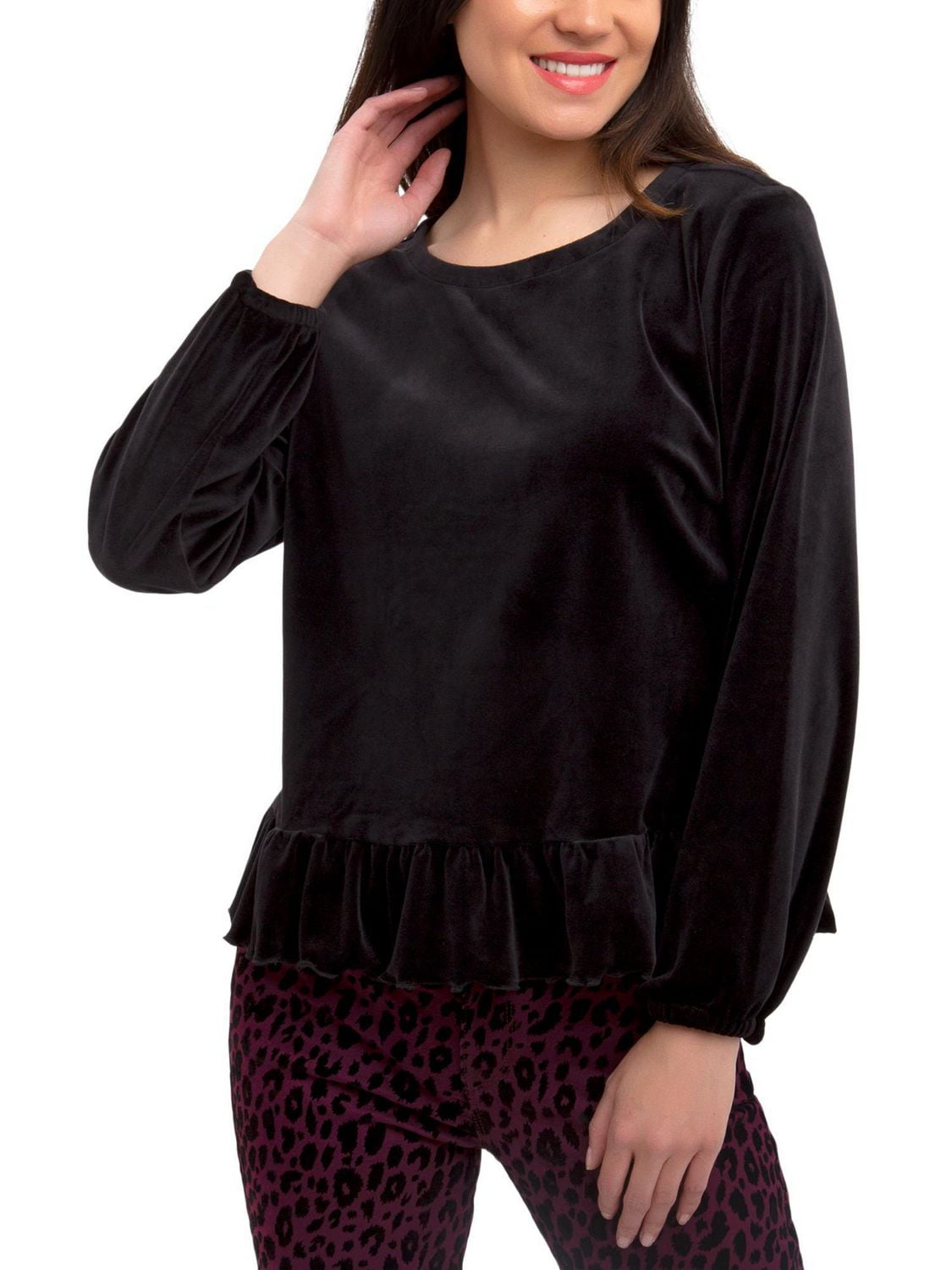 Jordache Women's Peplum Top