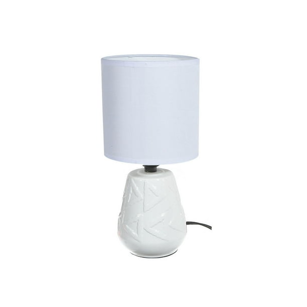 CERAMIQUE LAMPE TABLE AVEC OMBRE (WINDSOR) (BLANC)