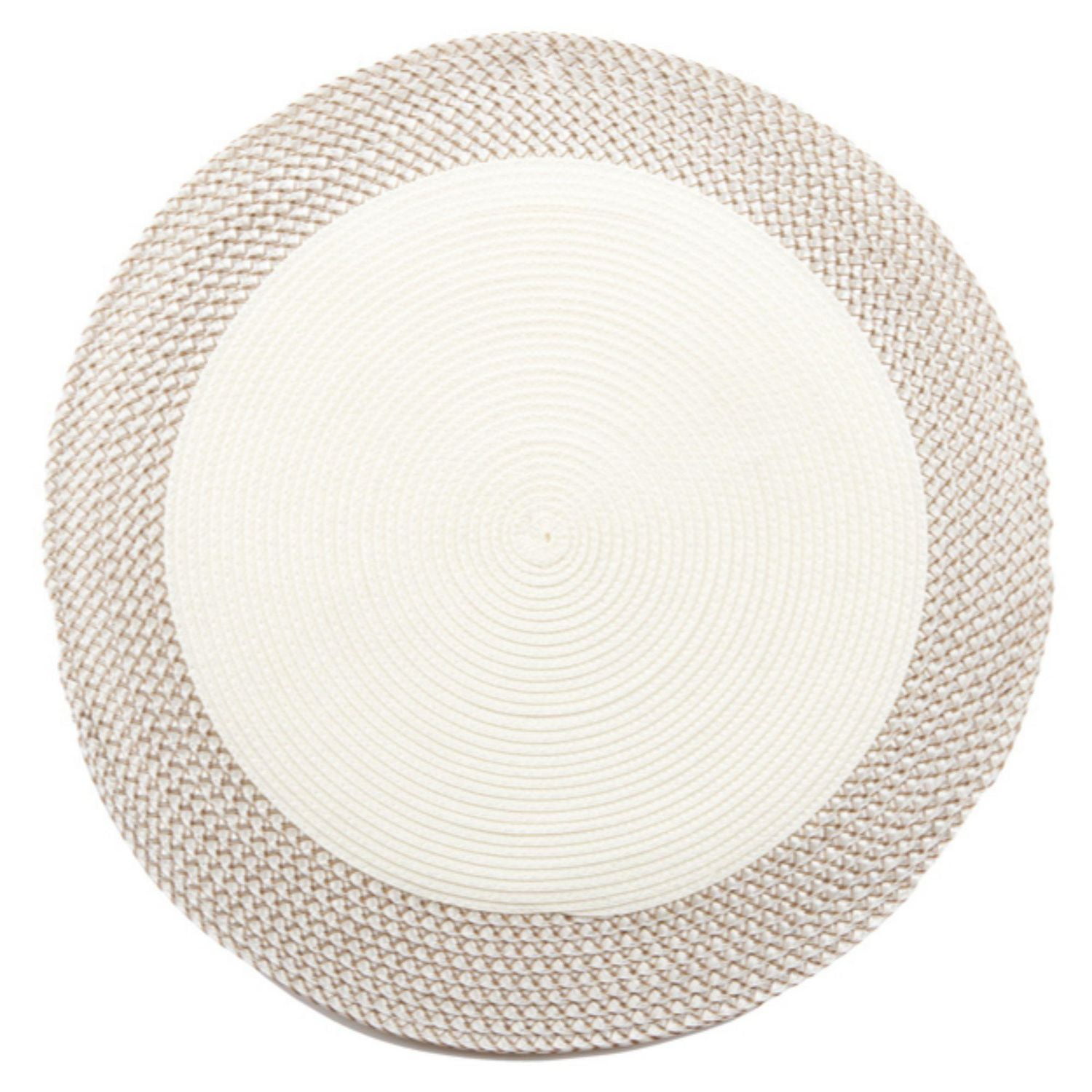 Vinyl Round Placemat With Border (White)(Set Of 12) Walmart Canada