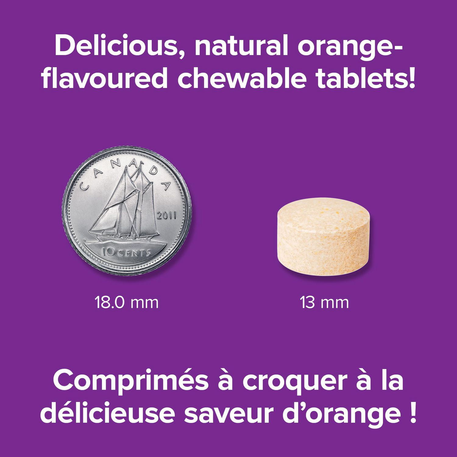 Webber Naturals® Vitamin C  Chewable, Natural Orange, 500 mg, 120 Chewable Tablets