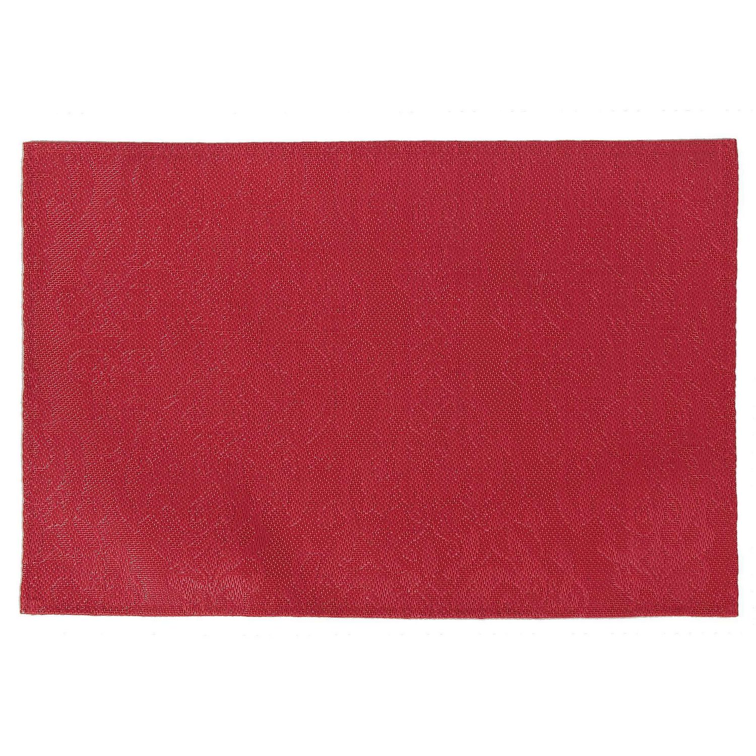 Baroque Vinyl Placemat (Red) 12 X 18 In. Set of 12 Walmart Canada