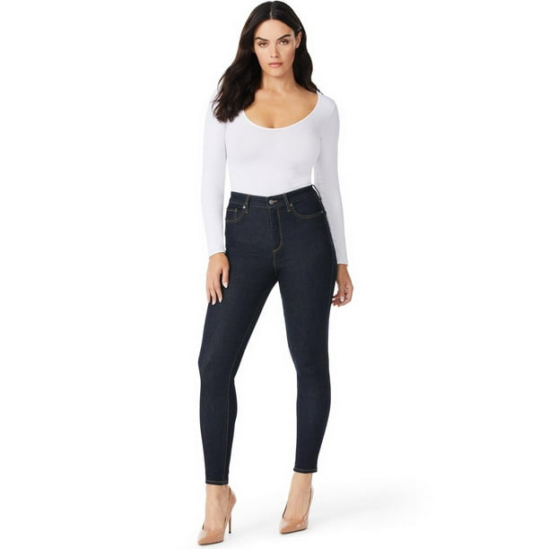 Sofia Jeans by Sofia Vergara - Rosa Curvy - Jean skinny skinny taille très haute pour femmes