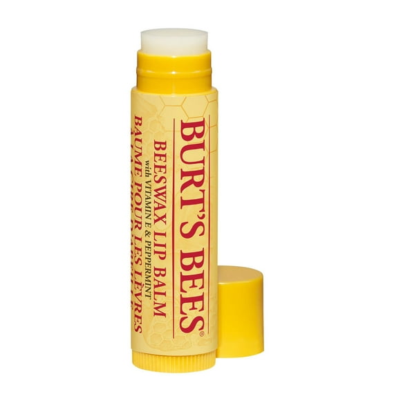 Burt’s Bees® 100% Natural Moisturizing Lip Balm, Original Beeswax with Vitamin E and Peppermint Oil -, 1 Tube