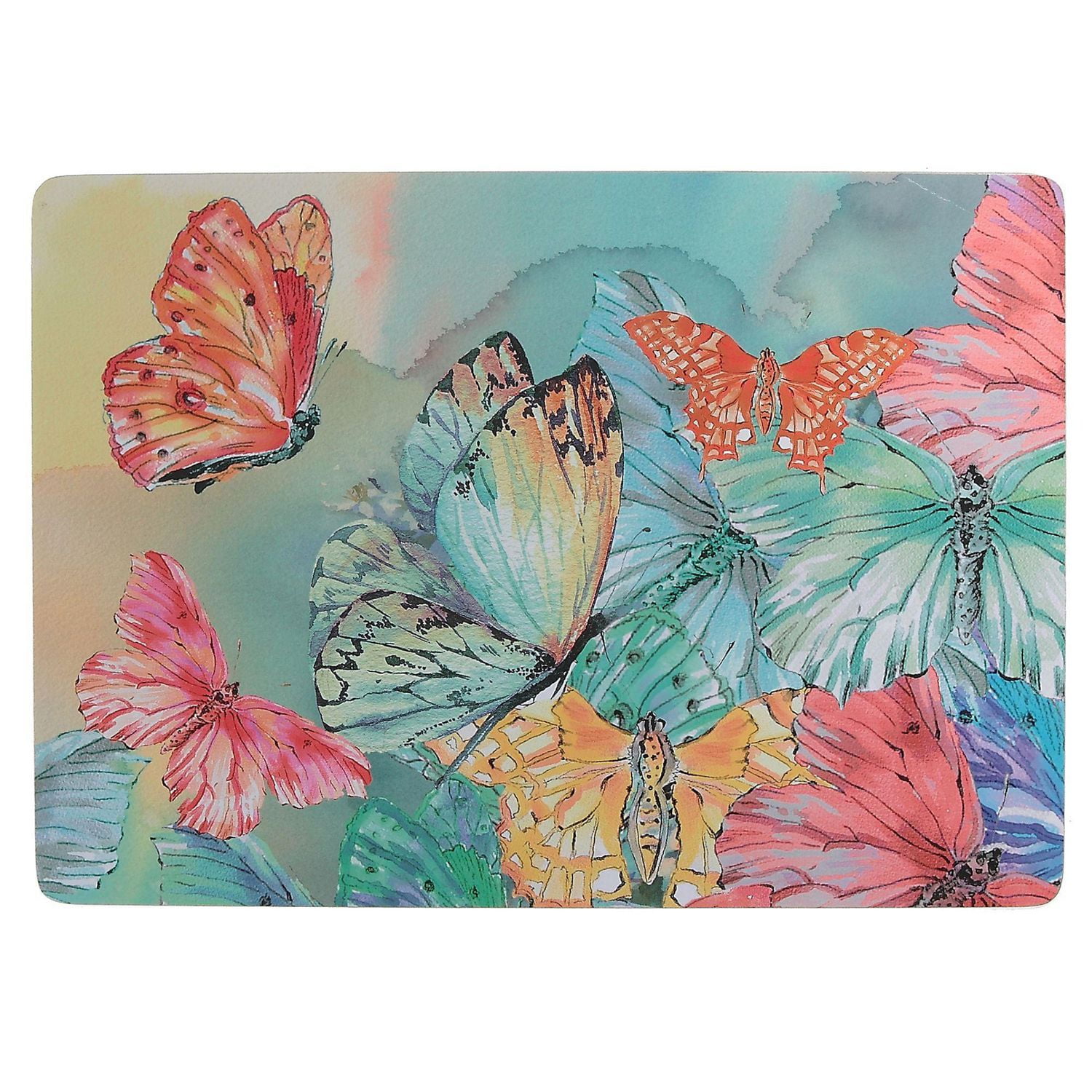 Rect. Hard Cork Backing Placemat (Butterflies) Set of 12 Walmart Canada