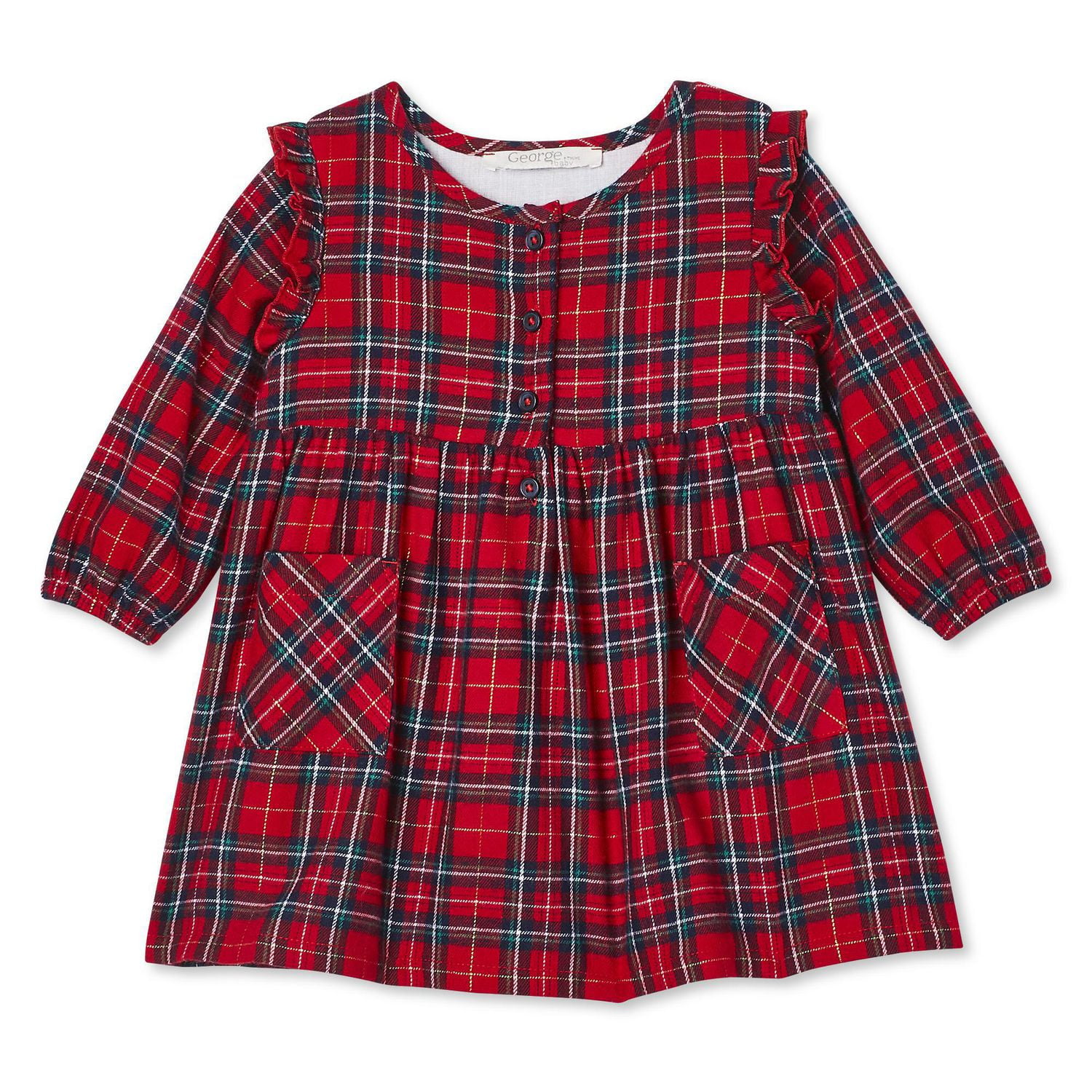 next baby girl tartan dress