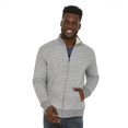 thumbnail image 1 of George Men's Melange Sherpa-Lined Zip-Up Jacket, 1 of 2