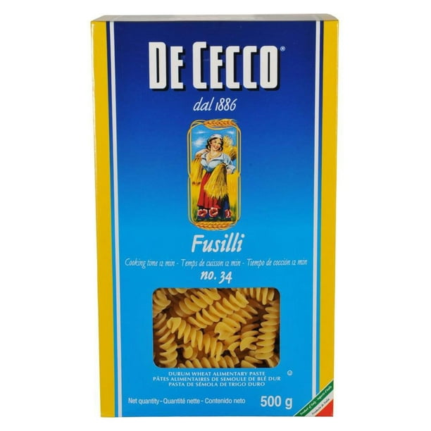 Pâtes Fusilli alimentaires de sémoule de blé dur De Cecco