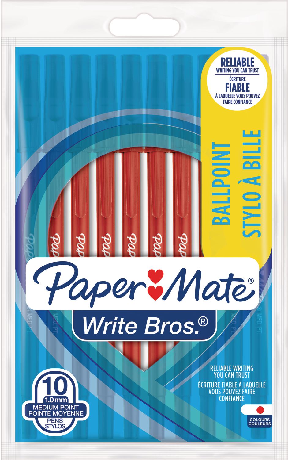 Papermate Paper Mate Write Brothers Medium Point 1.0mm Red Ballpoint