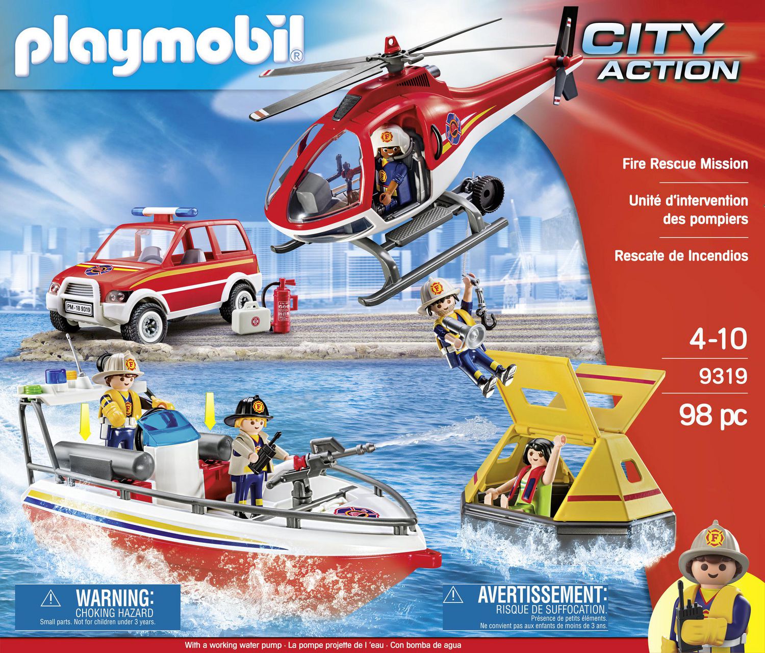 Playmobil fire rescue store mission