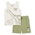 thumbnail image 1 of Jurassic Park Toddler Boys' Tank 2-Piece Set, 1 of 1