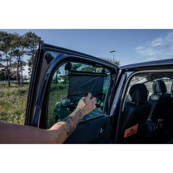 Ezi Sun Rollers (Set of 2) - Easy Sunshade Protection with Suction Cups