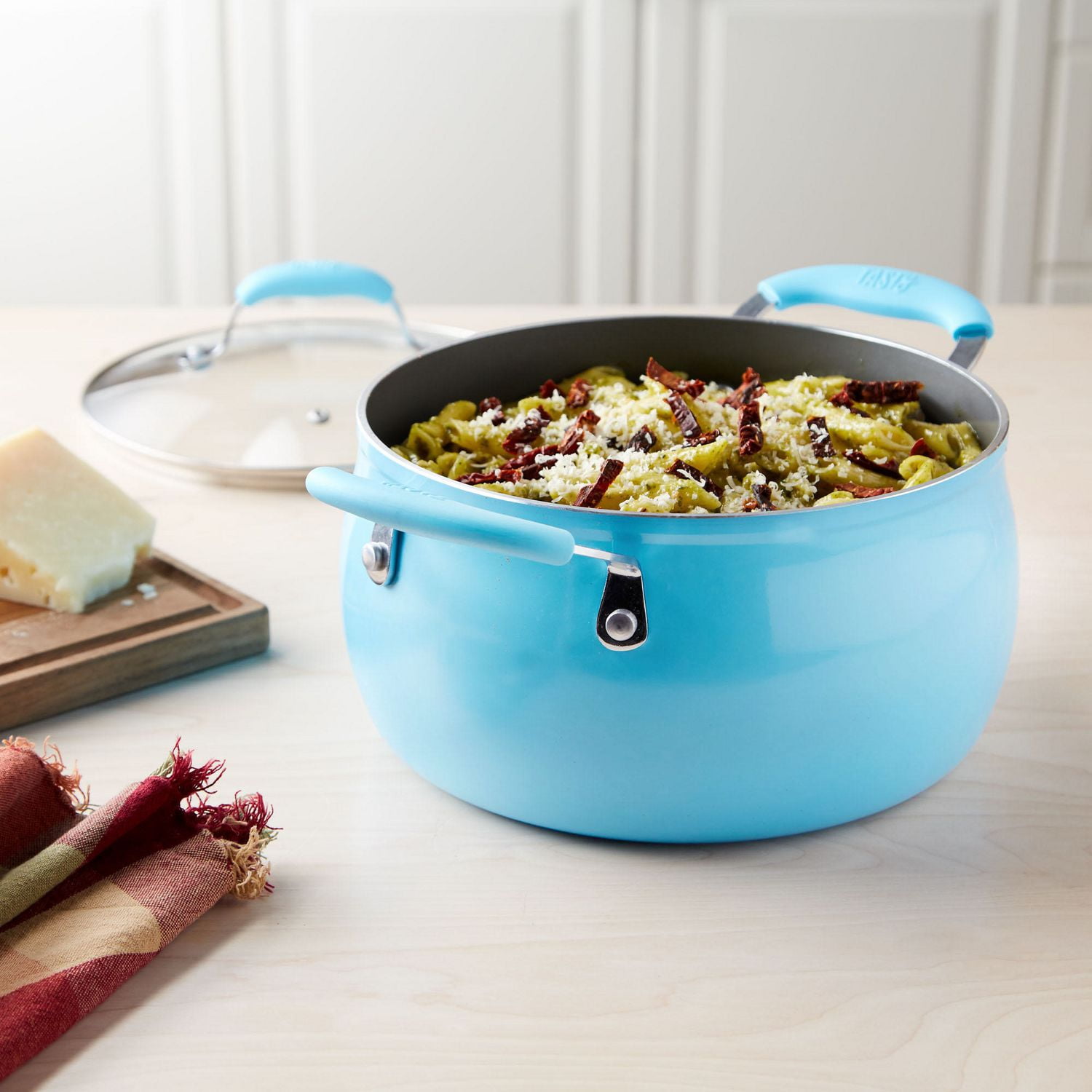 Tasty 5Qt Dutch Oven with Lid Diamond NonStick, Blue Walmart Canada