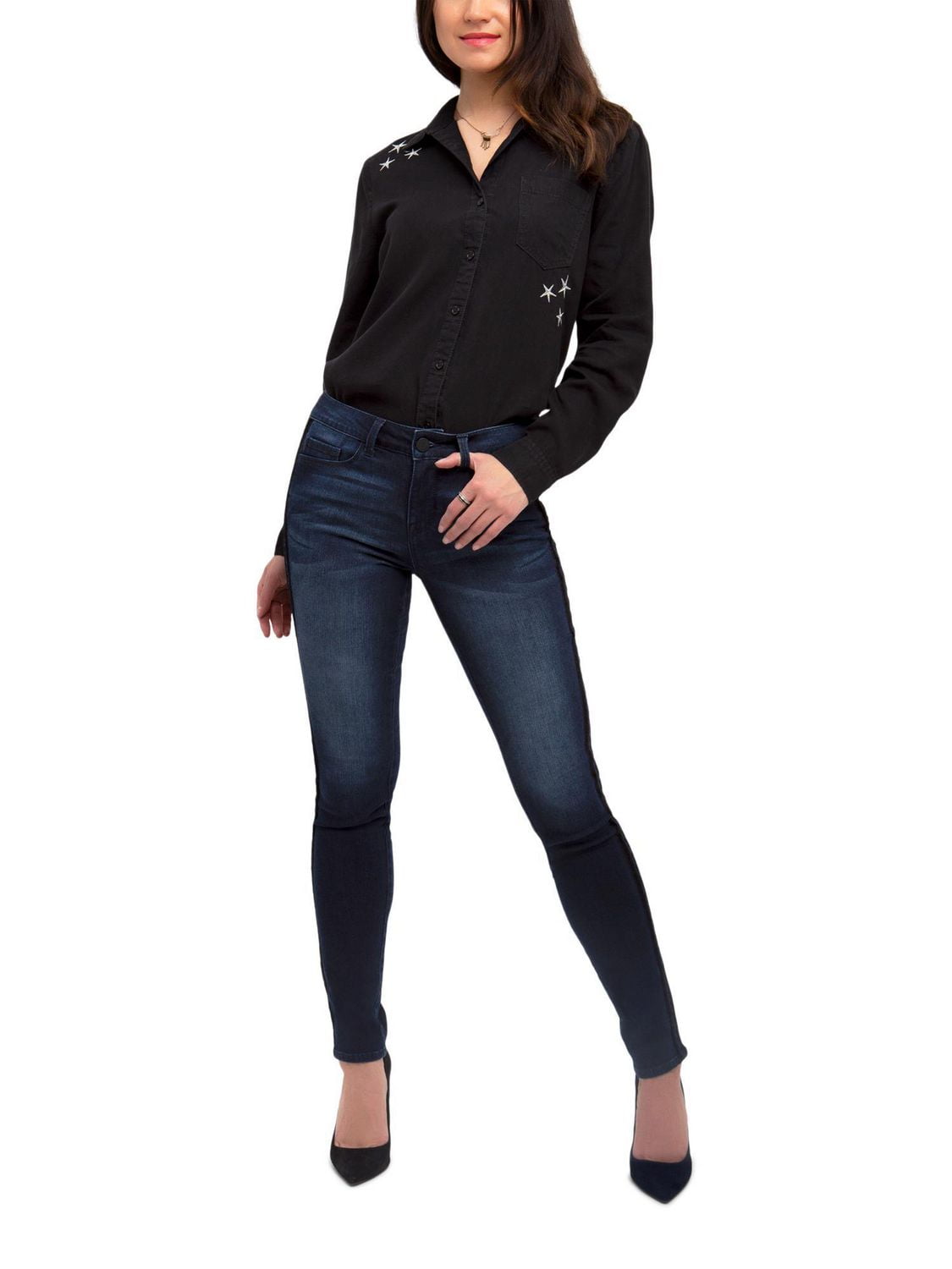 Jordache Women's Embroidered Shirt