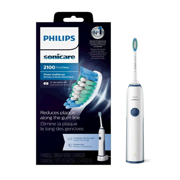 Philips Sonicare DailyClean 2100 Plaque Brosse à Dents Électrique, HX3211/62