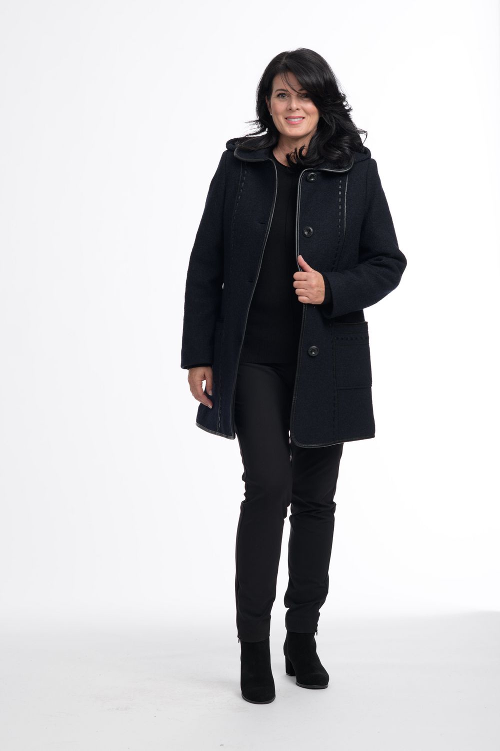 manteau laine taille plus