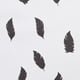 Panier à linge imprimé plumes  Storit, Blanc/Gris, de Meubles South Shore – image 3 sur 3