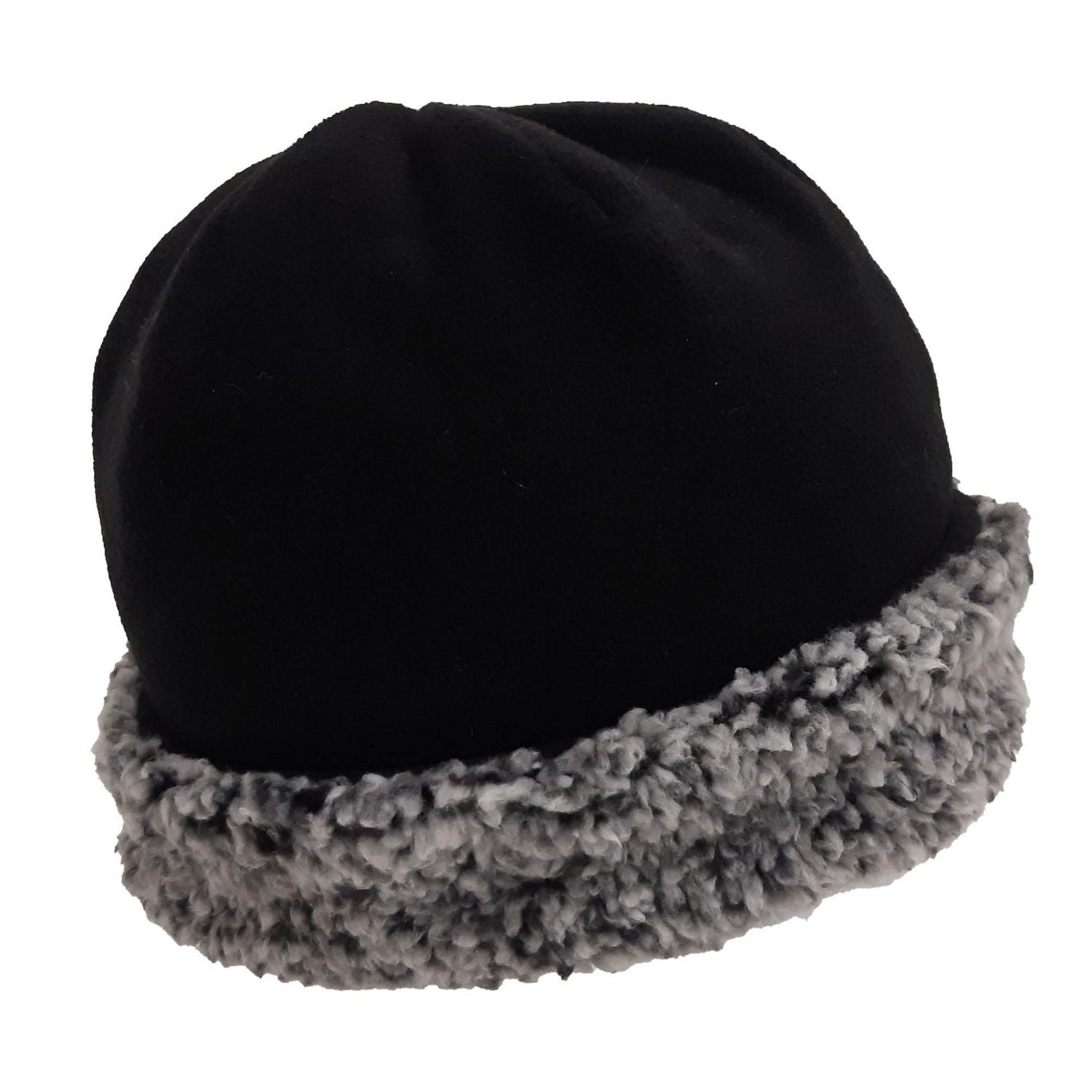 Fleece Cuffed Hat Reversible 