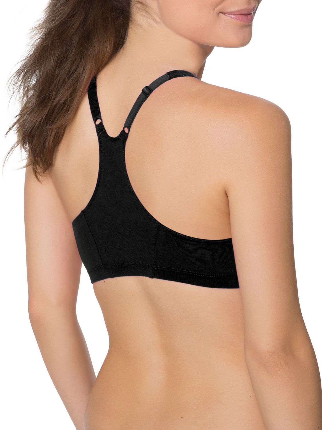 2-Pack Fruit of the Loom Women's Front Close Builtup Sports Bra Sand/Black  (Various sizes) $7.19 + Free Shipping w/ Prime or on $35+