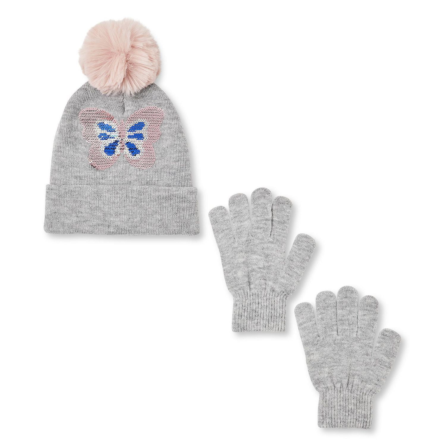 George Girls' Cuff Beanie and Glove Set