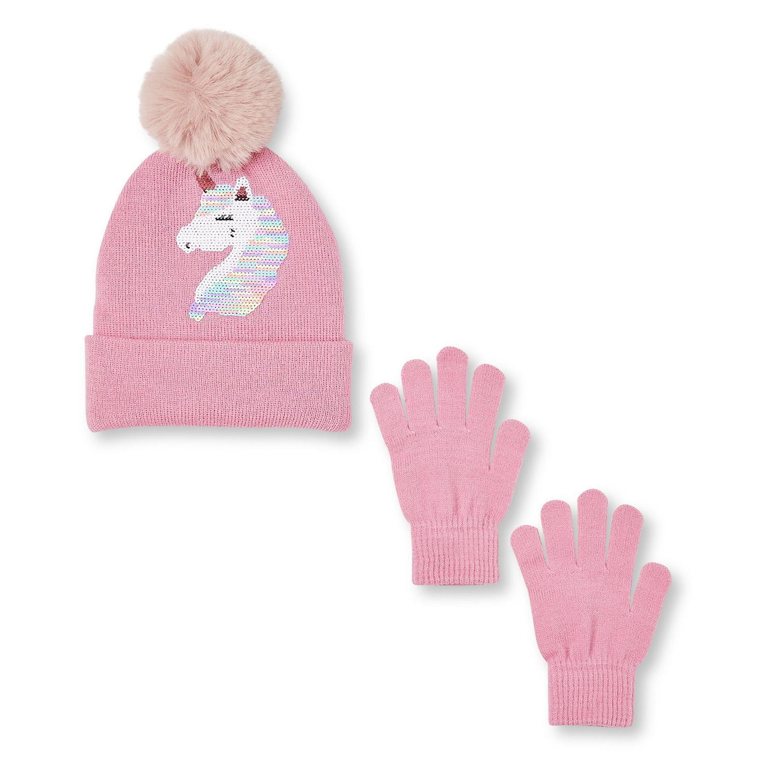 Ensemble de gants et bonnet à revers George pour filles