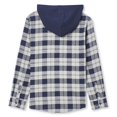 thumbnail image 2 of George Boys' Hooded Flannel Shirt, 2 of 2