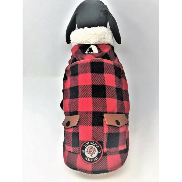 Canadiana dog easy fit buffalo plaid jacket by PMP Walmart.ca