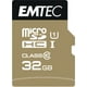 Carte à mémoire SD + adaptateur CL10 U1 d'Emtec de 32 Go de la collection d'or 32 Go – image 1 sur 2