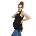 thumbnail image 2 of Paisley Sky Maternity Ruched Side Rib Tank, 2 of 6
