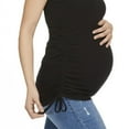 thumbnail image 4 of Paisley Sky Maternity Ruched Side Rib Tank, 4 of 6