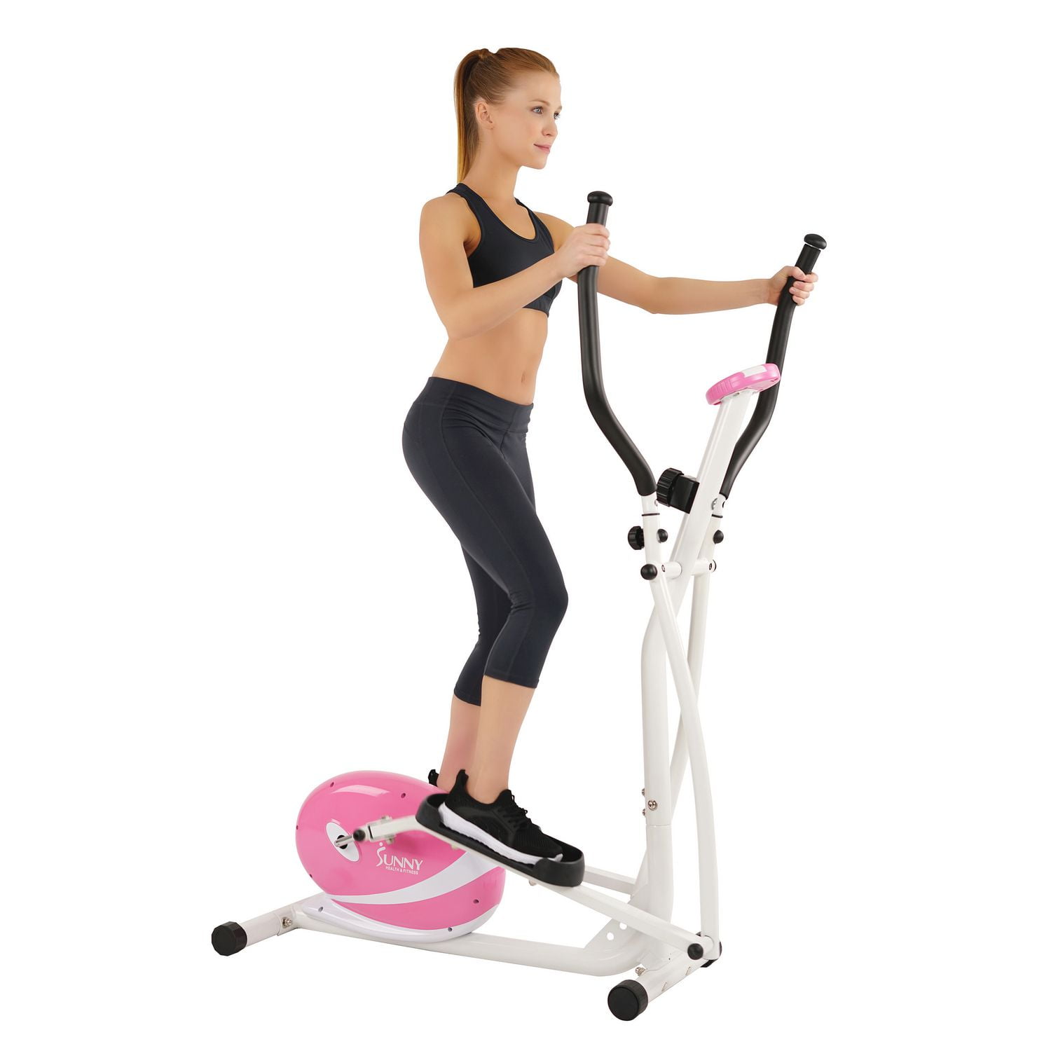 Sunny Health & Fitness P8300 Pink Elliptical Trainer Walmart