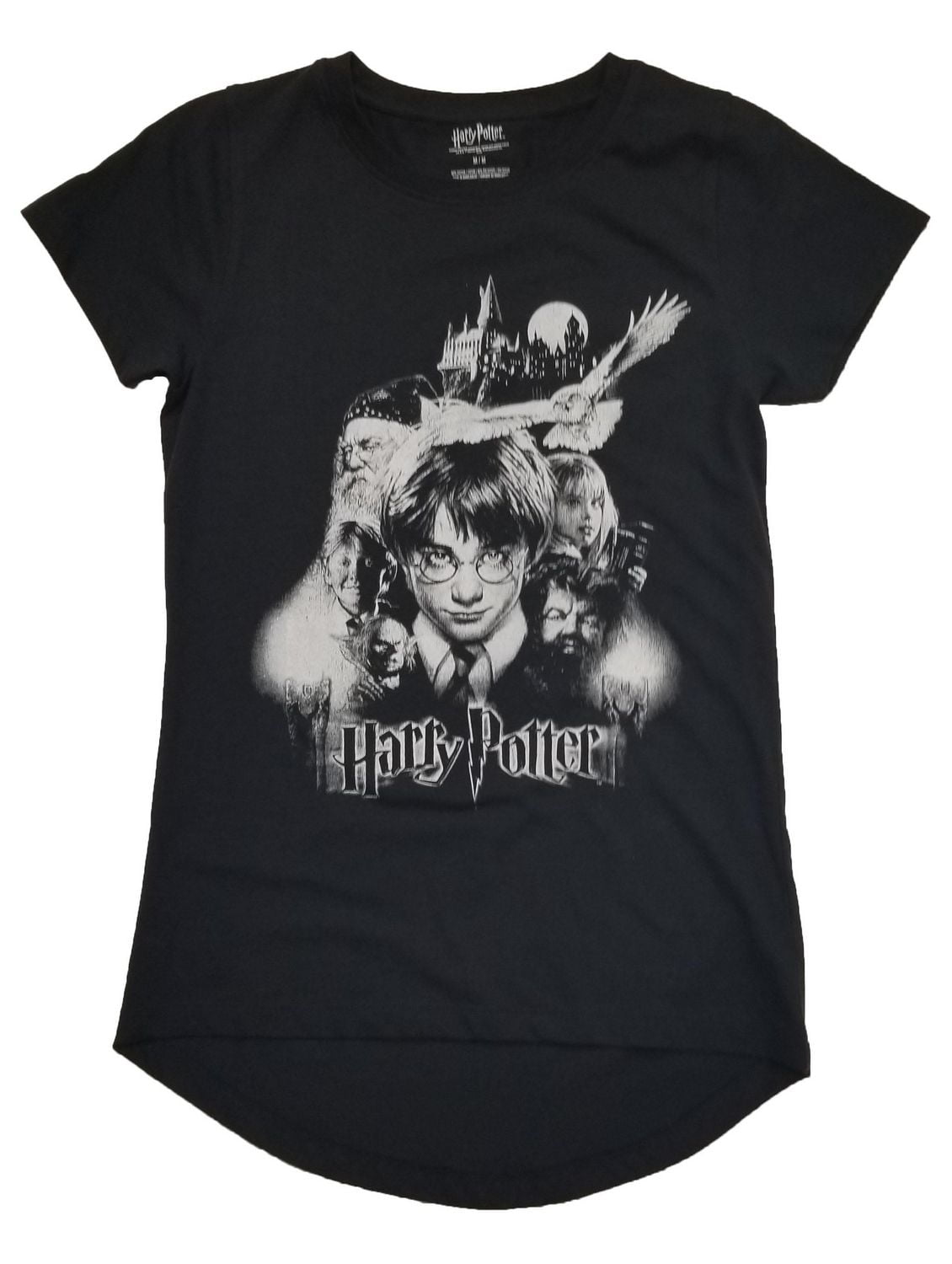 T-shirt noir pour femmes HARRY POTTER GROUP