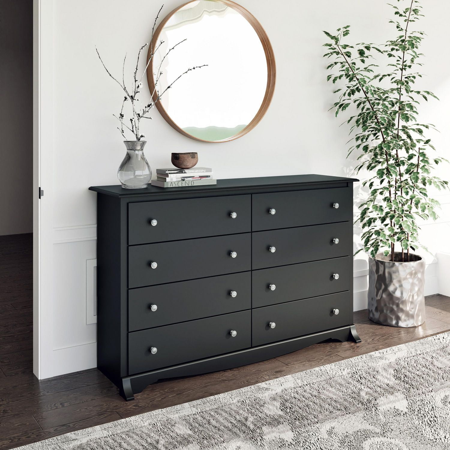 Prepac black sonoma 6 drawer deals dresser