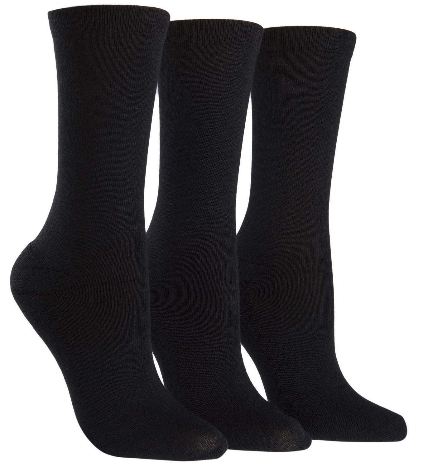 Happy Foot by Mcgregor Women's 3 Pair Flat Knit Crew Socks | Walmart Canada