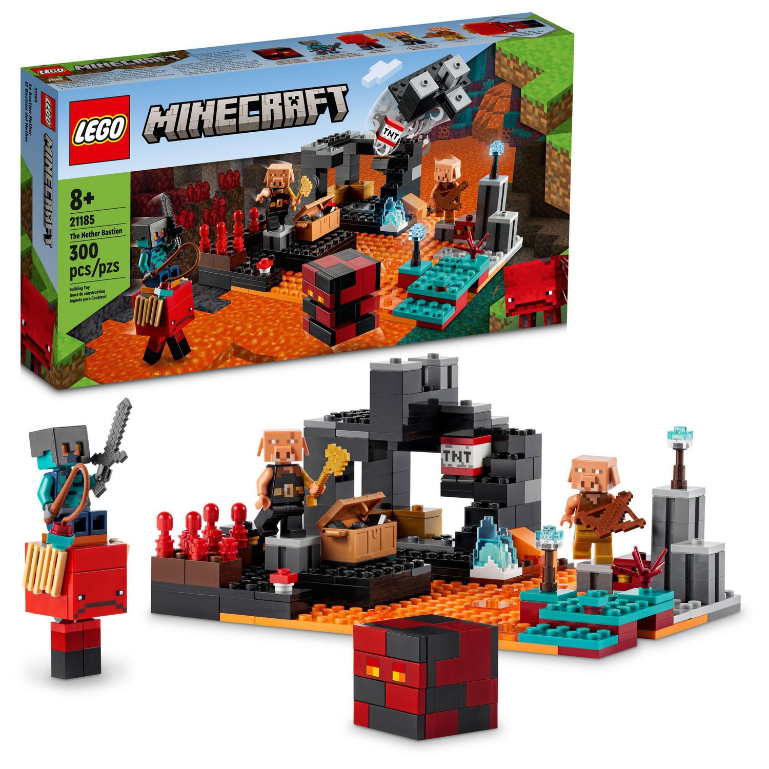 LEGO Minecraft The Nether Bastion 21185 Toy Building Kit (300