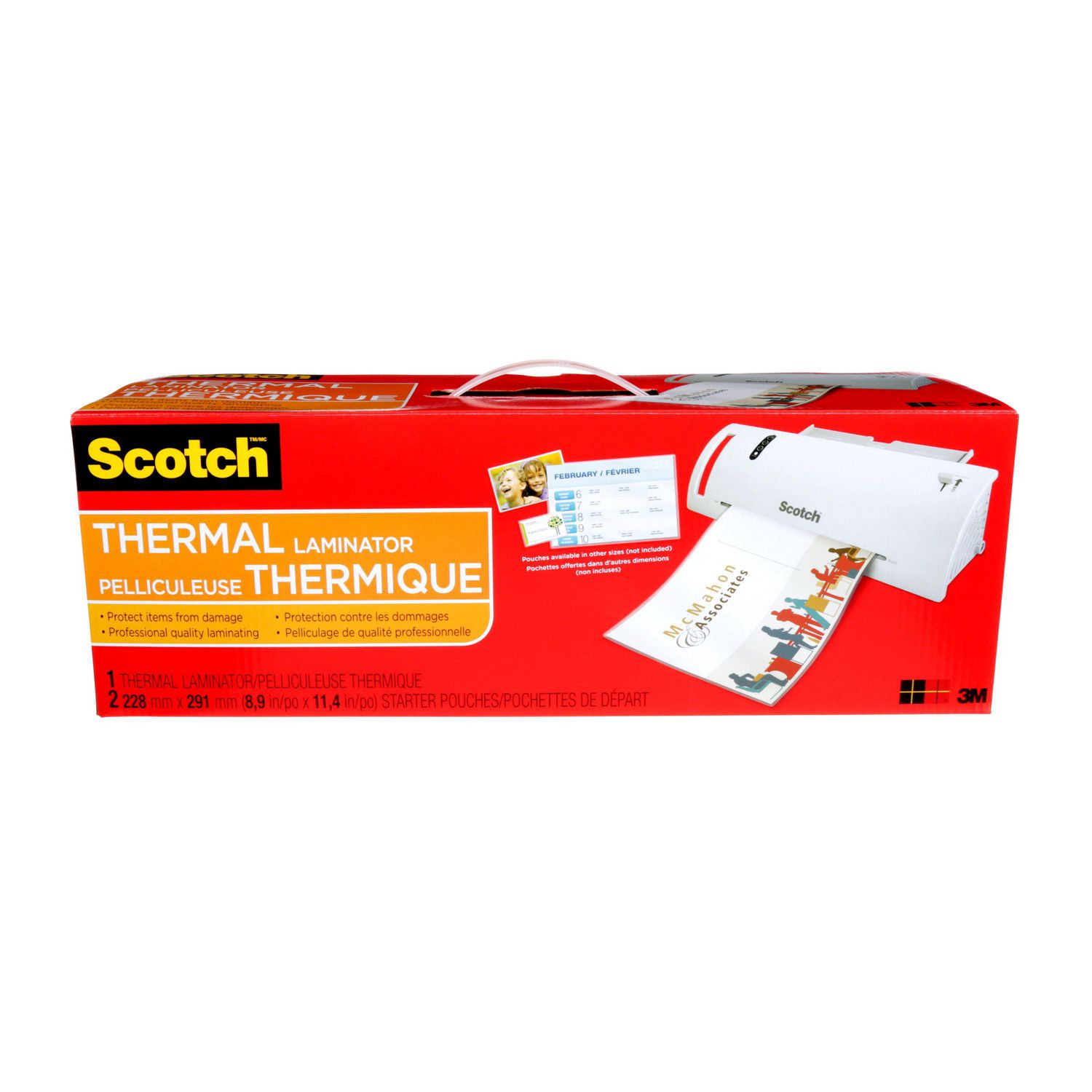 Scotch®　Pouches　Thermal　Laminator　TL902-C,　Laminator,