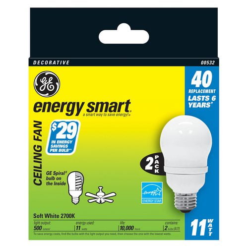 GE Energy Smart Ceiling Fan 2pk | Walmart Canada