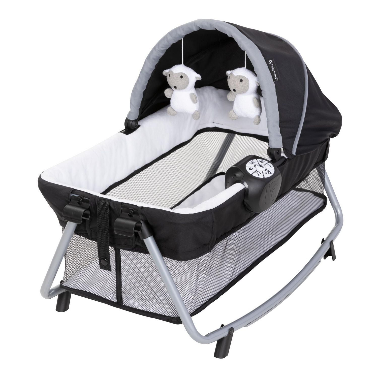 Baby Trend Lil Snooze Deluxe Plus Nursery Center Whisper Gray Walmart