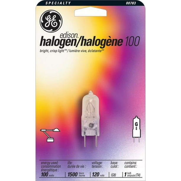 Halogène T4 GE 100 W – paquet de 1